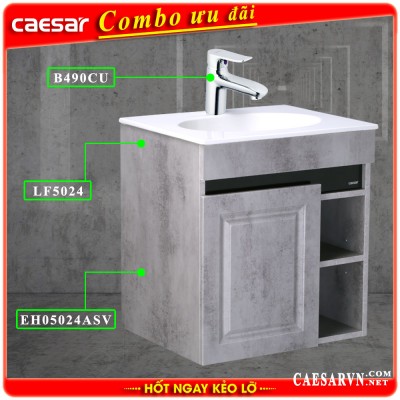 Combo khuyến mãi tủ lavabo Caesar T2