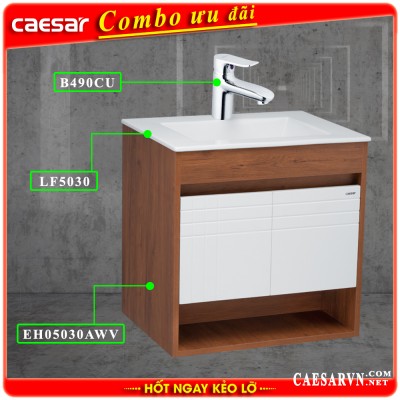 Combo khuyến mãi tủ lavabo Caesar T5