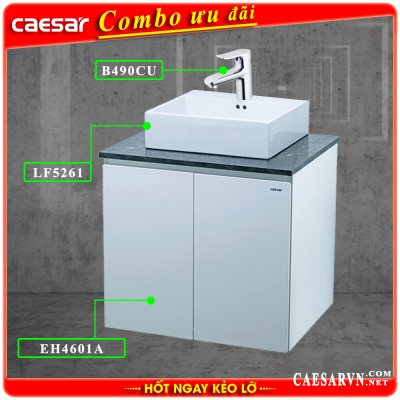 Combo khuyến mãi tủ lavabo Caesar T7